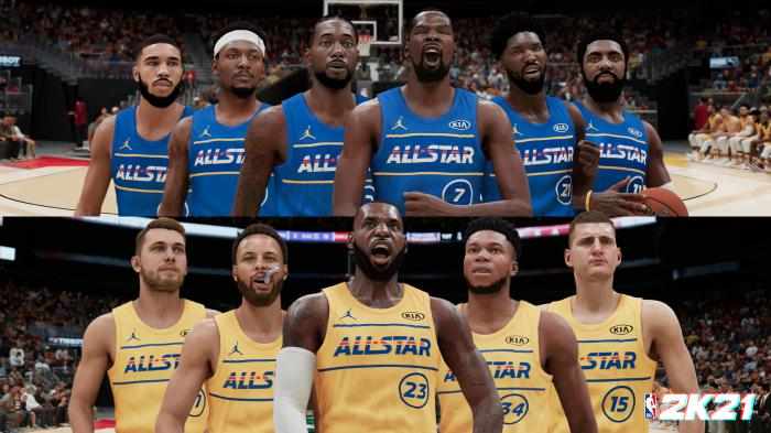 NBA最新2k能力值！詹皇97居首哈登第6，15人90+欧文不如东契奇