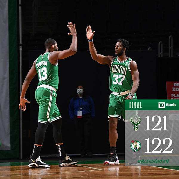 <a href=/lanqiuyouguan/celtics/ target=_blank class=infotextkey>凯尔特人</a>122-121险胜<a href=/lanqiuyouguan/bucks/ target=_blank class=infotextkey>雄鹿</a>