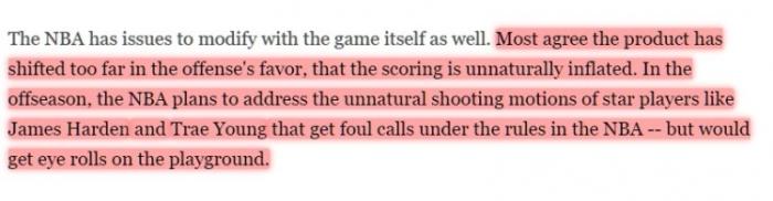 “制裁”东契奇特雷杨哈登！NBA将推行新规：解决非自然投篮造犯规问题！
