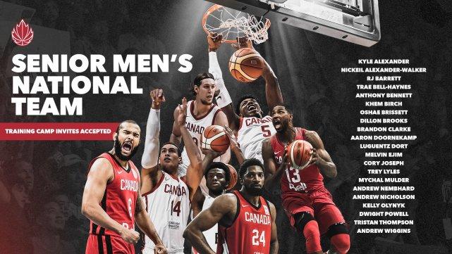 加拿大公布训练营名单！维金斯领衔14位NBA球员入选，中国男篮难度升级